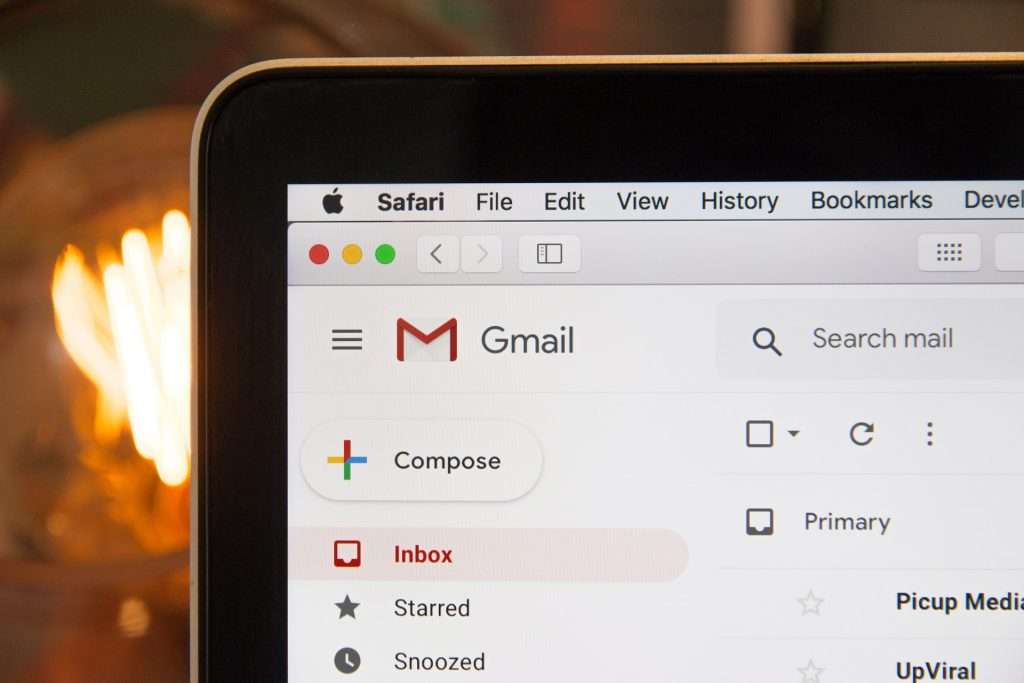 Gmail landing page