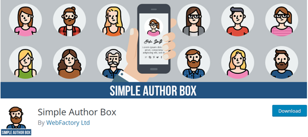 Simple author Box banner