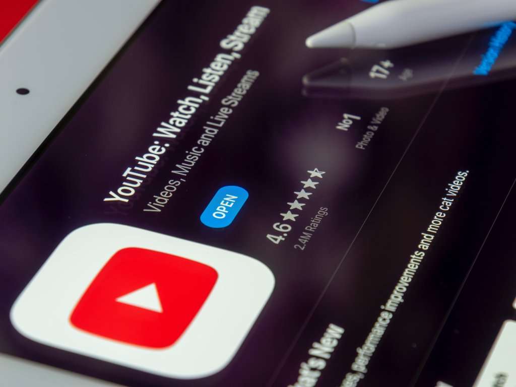 YouTube app on the desktop