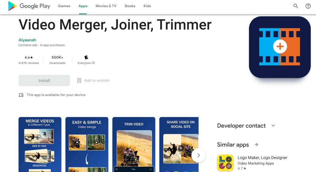 Video Merger, Joiner, Trimmer