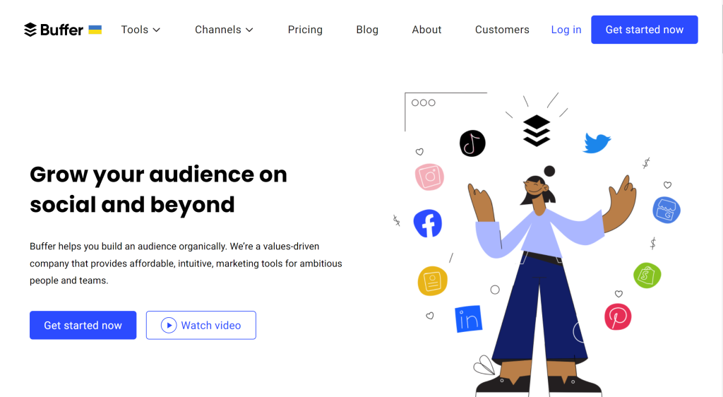 Buffer landing page