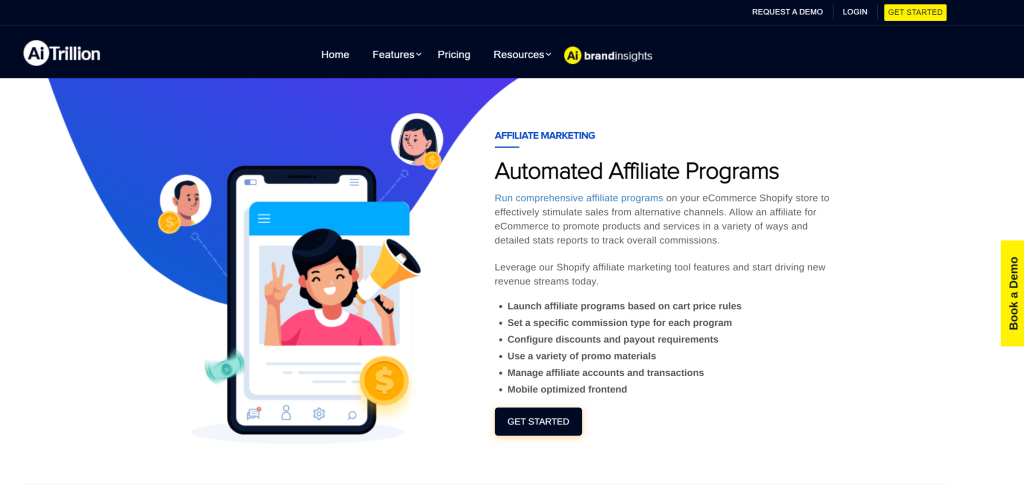 AiTrillion Affiliate Marketing landing page