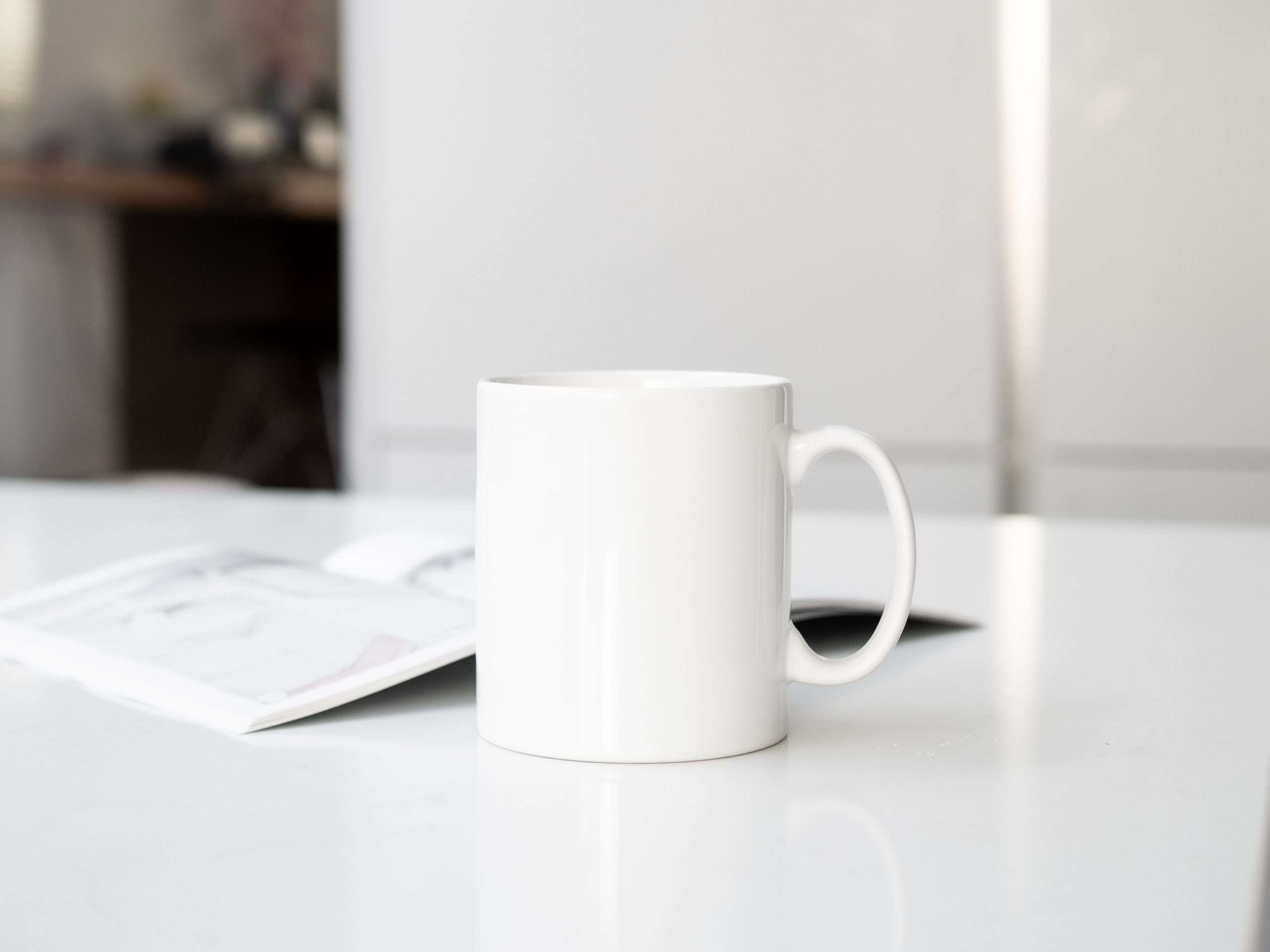 white mug