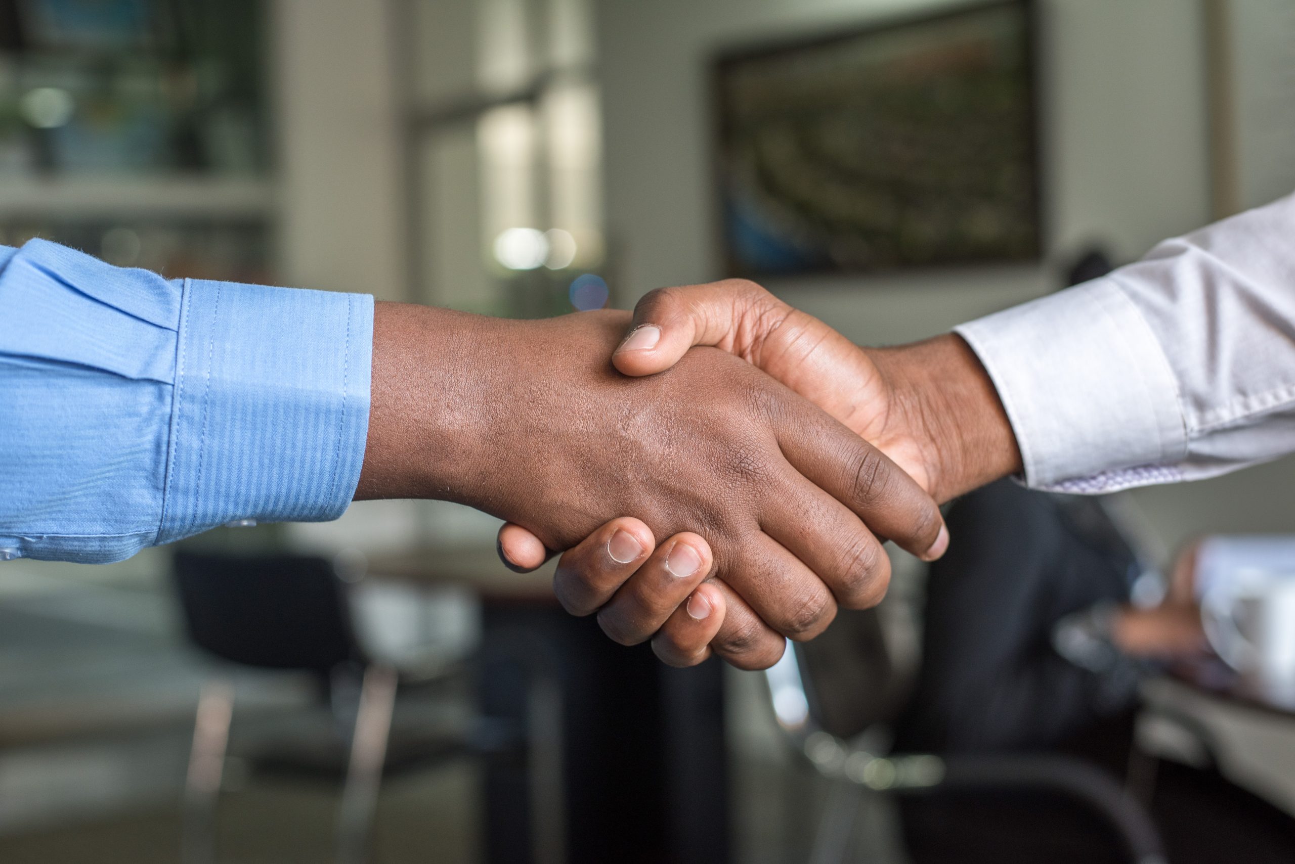 enterprise sales handshake