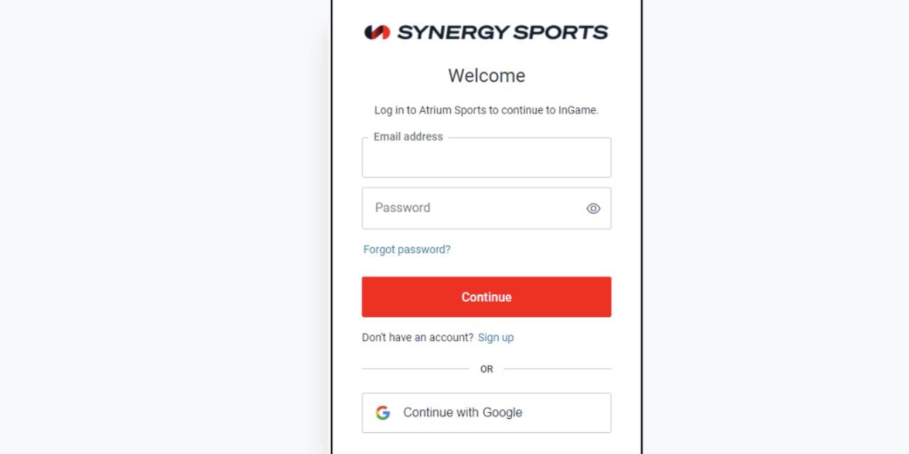Logging In via Synergy Sports Apps (Basketball, Baseball, Mobile, etc.)