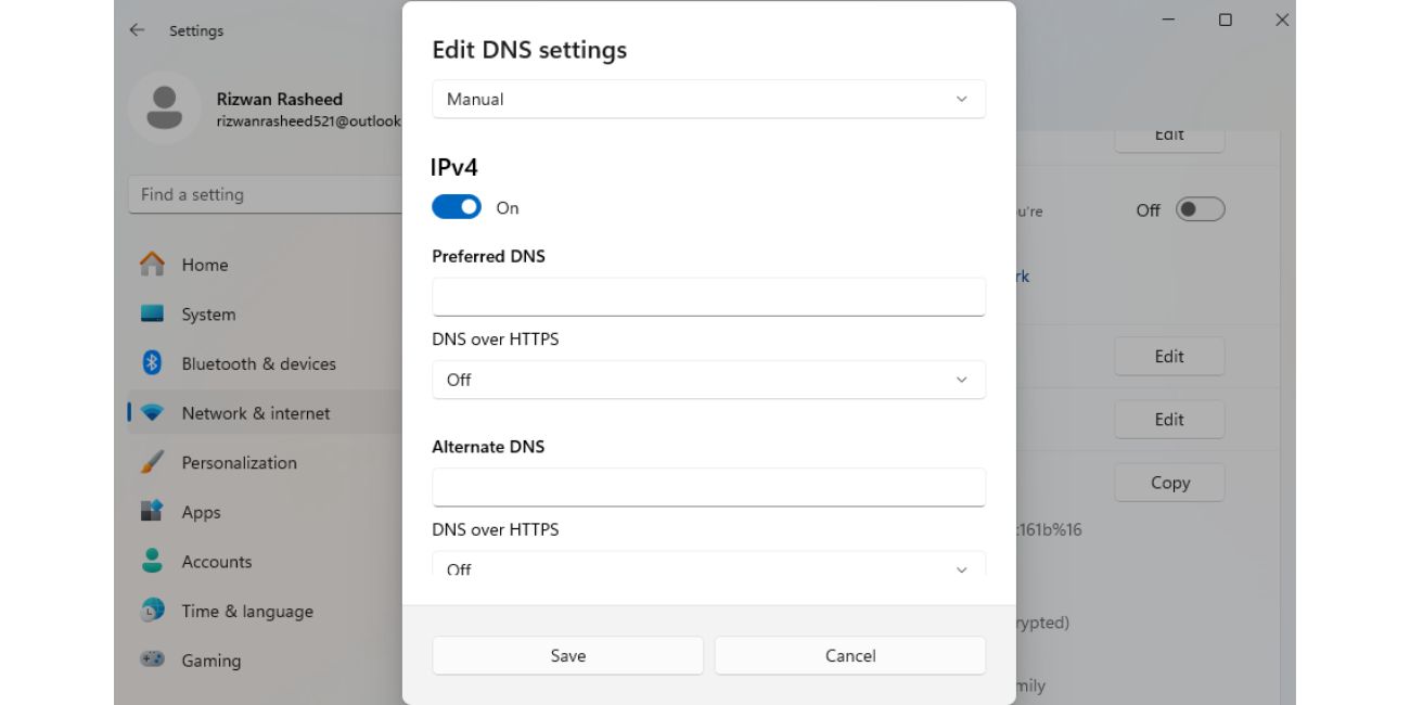 Change Your DNS Settings
