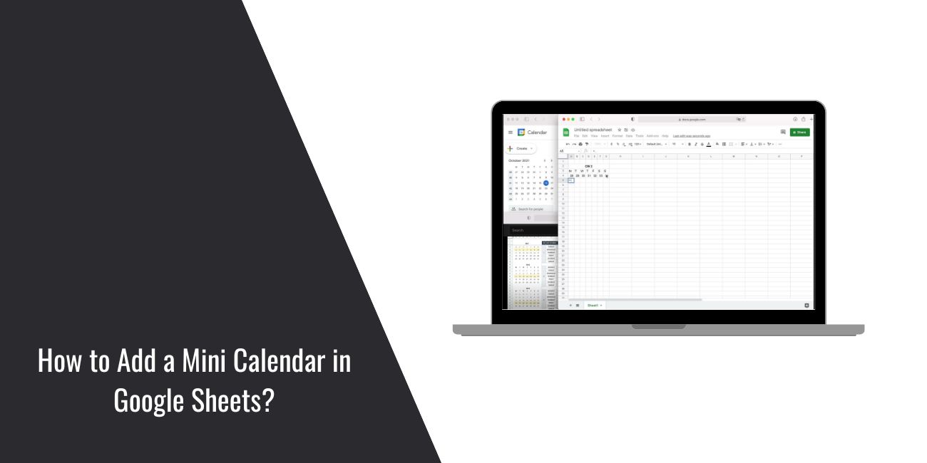 How to Add a Mini Calendar in Google Sheets?