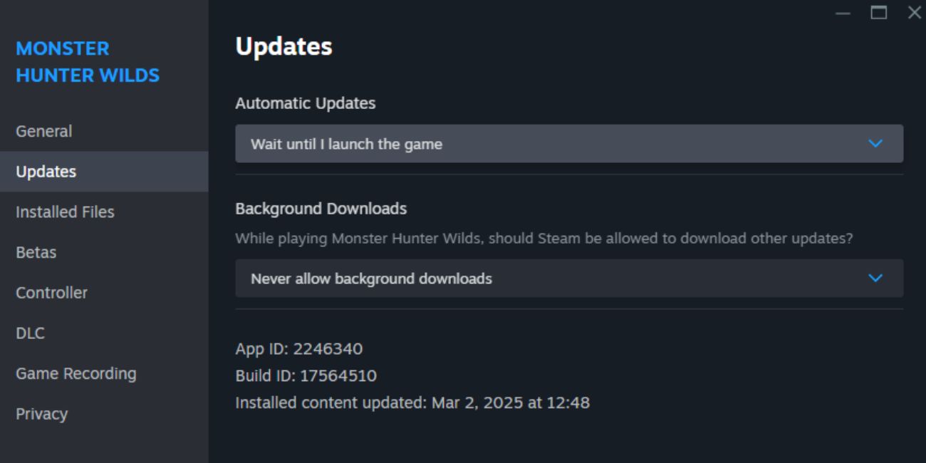 Make Sure Your Game Is Updated