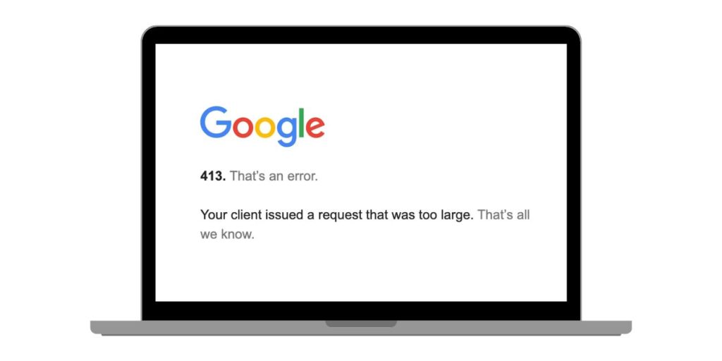 What Does the 413 Error Mean?
