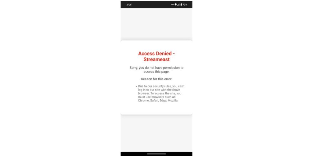 StreamEast Not Working