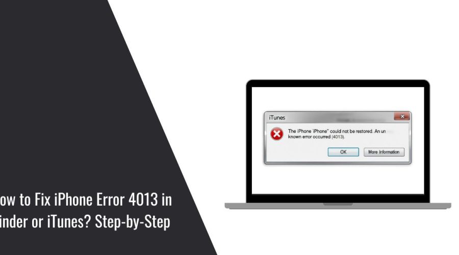 How to Fix iPhone Error 4013 in Finder or iTunes