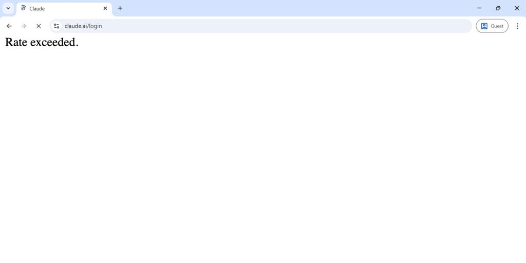 What Is the Claude AI Rate Exceeded Error